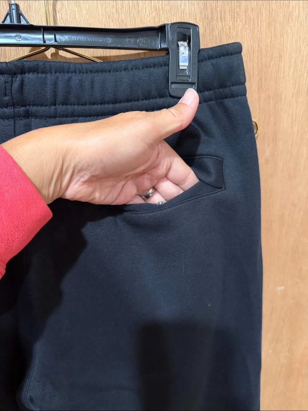 Nike Black Joggers with White Swoosh